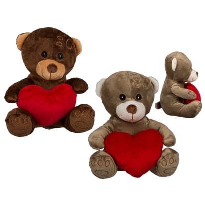 Ours en peluche avec cœur rouge