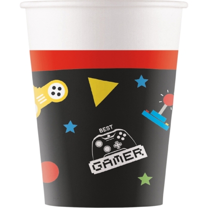 Gaming Party Gobelets en papier FSC 200m