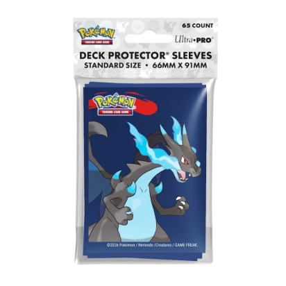 PACK 65 SLEEVES MEGA CHARIZARD X POKEMON