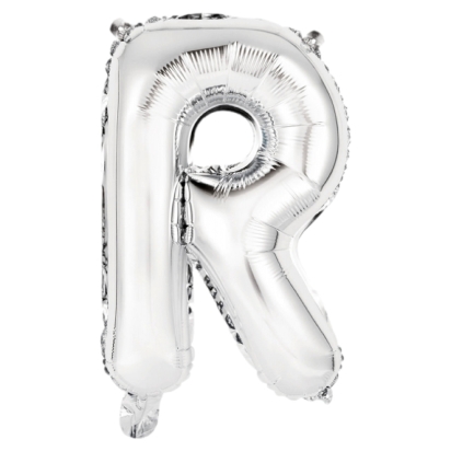 Ballon Foil Mini Lettre R Argent N16