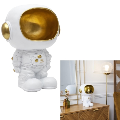 Statue Astronaute vide poche blanc