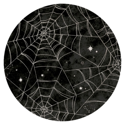 8 Assiettes Rondes Papier Spiderweb 23 C