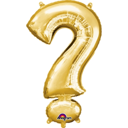 Ballon Foil Minishape Symbole "?" Or A05