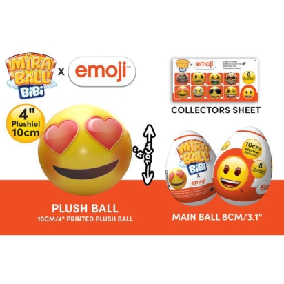Miraball Bibi Emoji 10 cm en display de