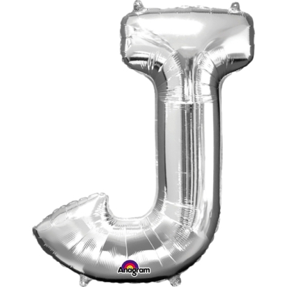 Ballon Foil Minishape Lettre "J" Argent
