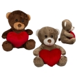 Ours en peluche avec cœur rouge