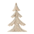 Sapin en bois sur bûche 26cm