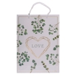Sac Cadeau En Papier Blanc/Vert 34 Cm