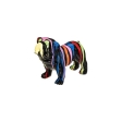 Statue chien plastique peint 25x13x19cm
