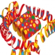 Set 3 serpentin confetti