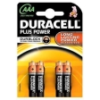 Set De 4 Piles Duracell Plus Lr03-AAA