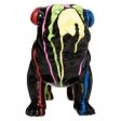 Statue chien plastique peint 25x13x19cm