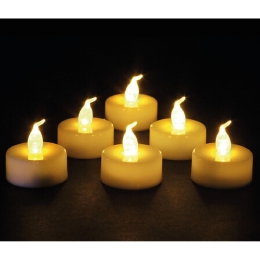 Set 6 Bougies déco Led blanche