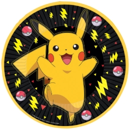 8 Assiettes Pokémon 2024 Papier Rond 18