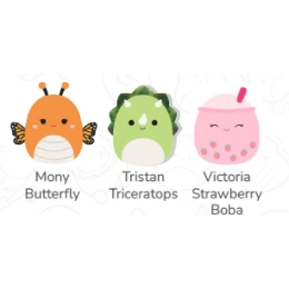 SQMM - Pack de 3 peluches - Mony