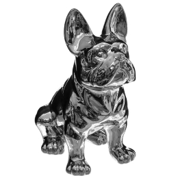 Bulldog Déco En Argent 22 Cm