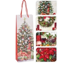 Sac cadeau bouteille papier