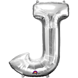Ballon Foil Minishape Lettre "J" Argent